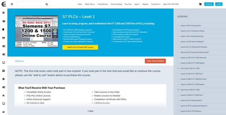 Featured Product: S7 PLCs, Level 1