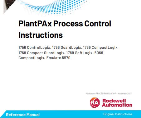 Recommended Reading: PlantPAx Process Instructions