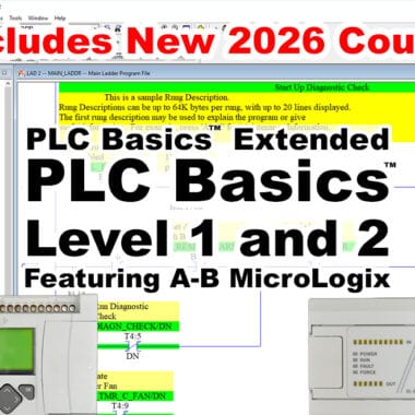 PLC Basics 2nd Ed. Extended & MicroLogix 2026 Course Bundle Voucher