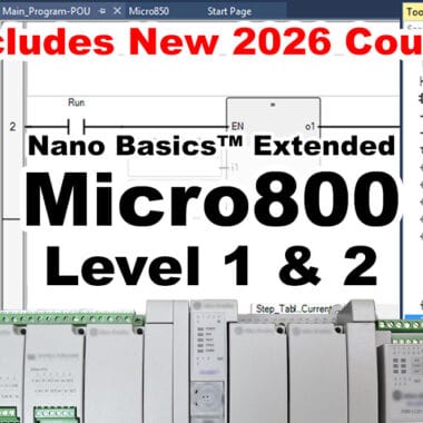 Nano Basics Extended & Micro800 2026 Course Bundle Voucher