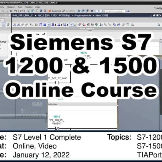 S7 PLCs Level 1 Online Course Voucher