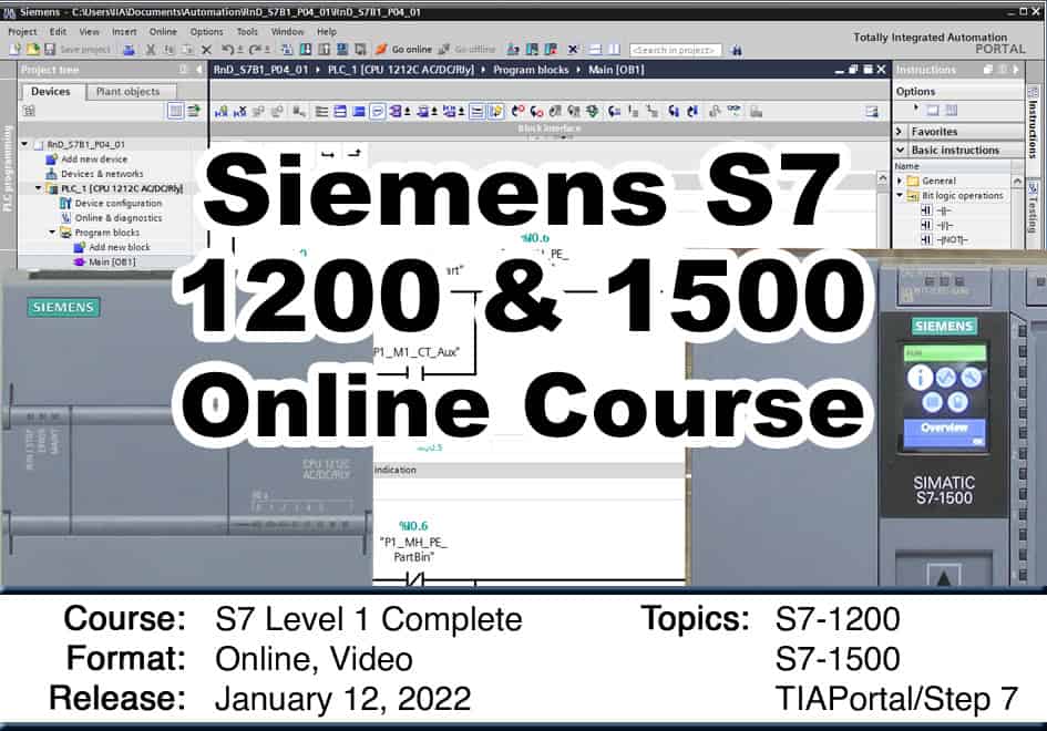 S7 PLCs Level 1 Online Course Voucher