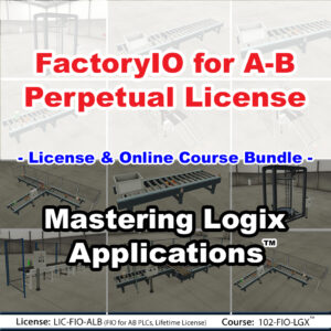 Factory I/O for A-B PLCs, Perpetual License (with bonus Logix course)