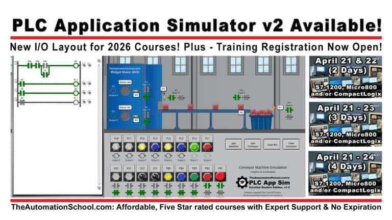 PLC Application Simulator 2.0 Now Available! What’s New In School for March 23, 2026